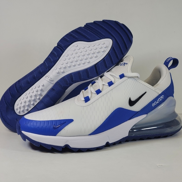 Nike Shoes Nike Air Max 27 Golf Shoes White Racer Blue Black Mens